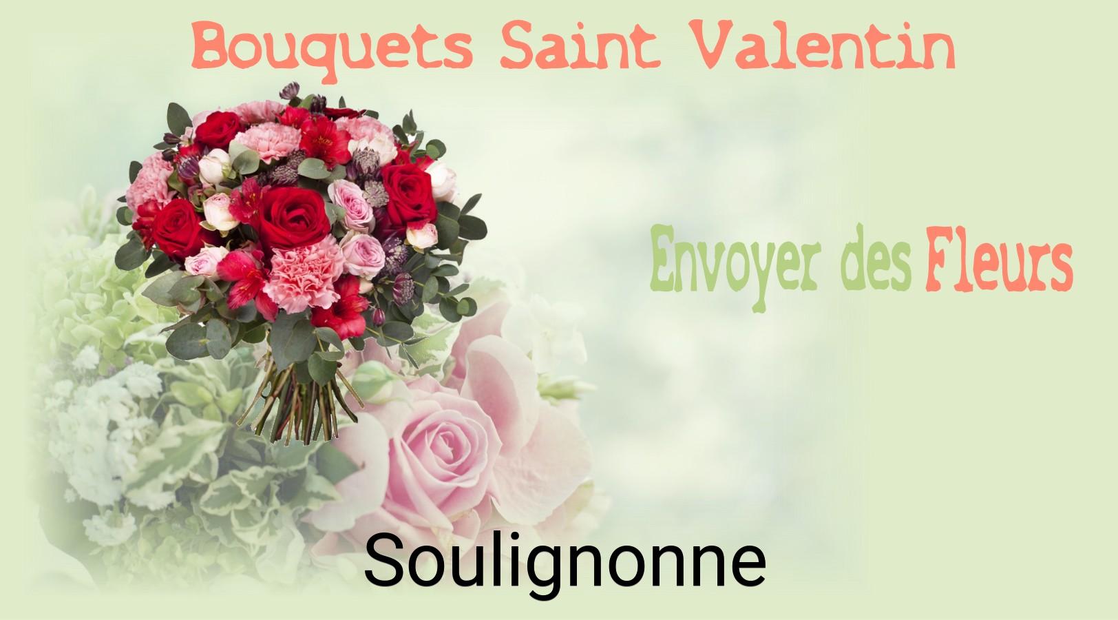 Roses de Saint-Valentin livrées à Soulignonne